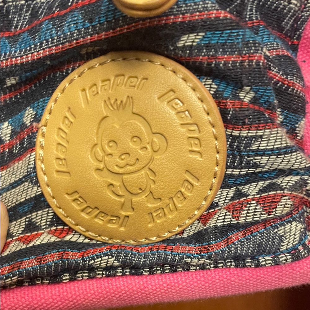 Pink And Patterned Backpack Set - image 2